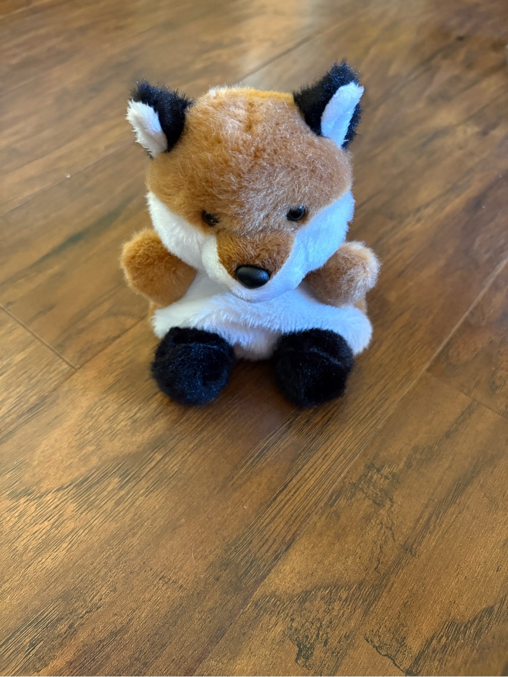 Plush Fox Stuffed Animal - Brown & White Kids Toy 5in